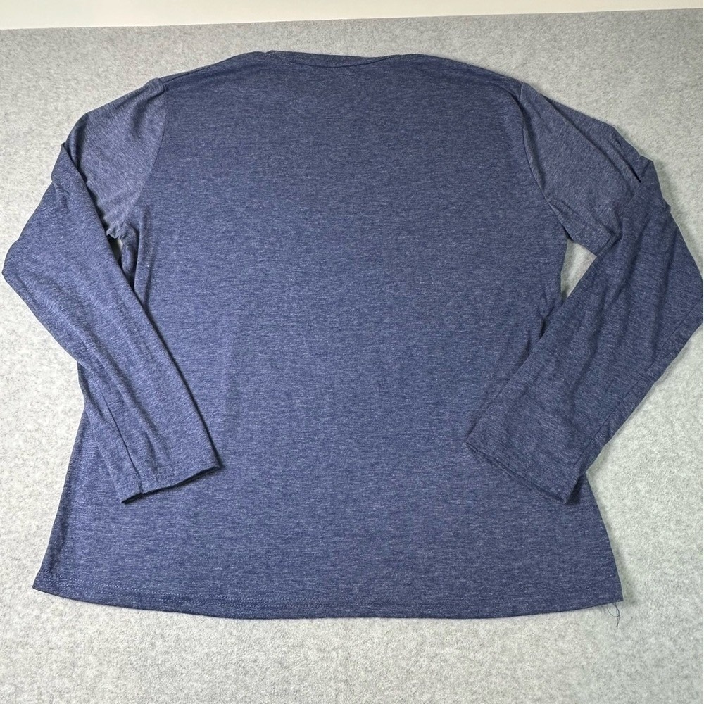 Warrior Dragonfly Graphic Long Sleeve Tee Heathered Navy Blue XL - Picture 5 of 5